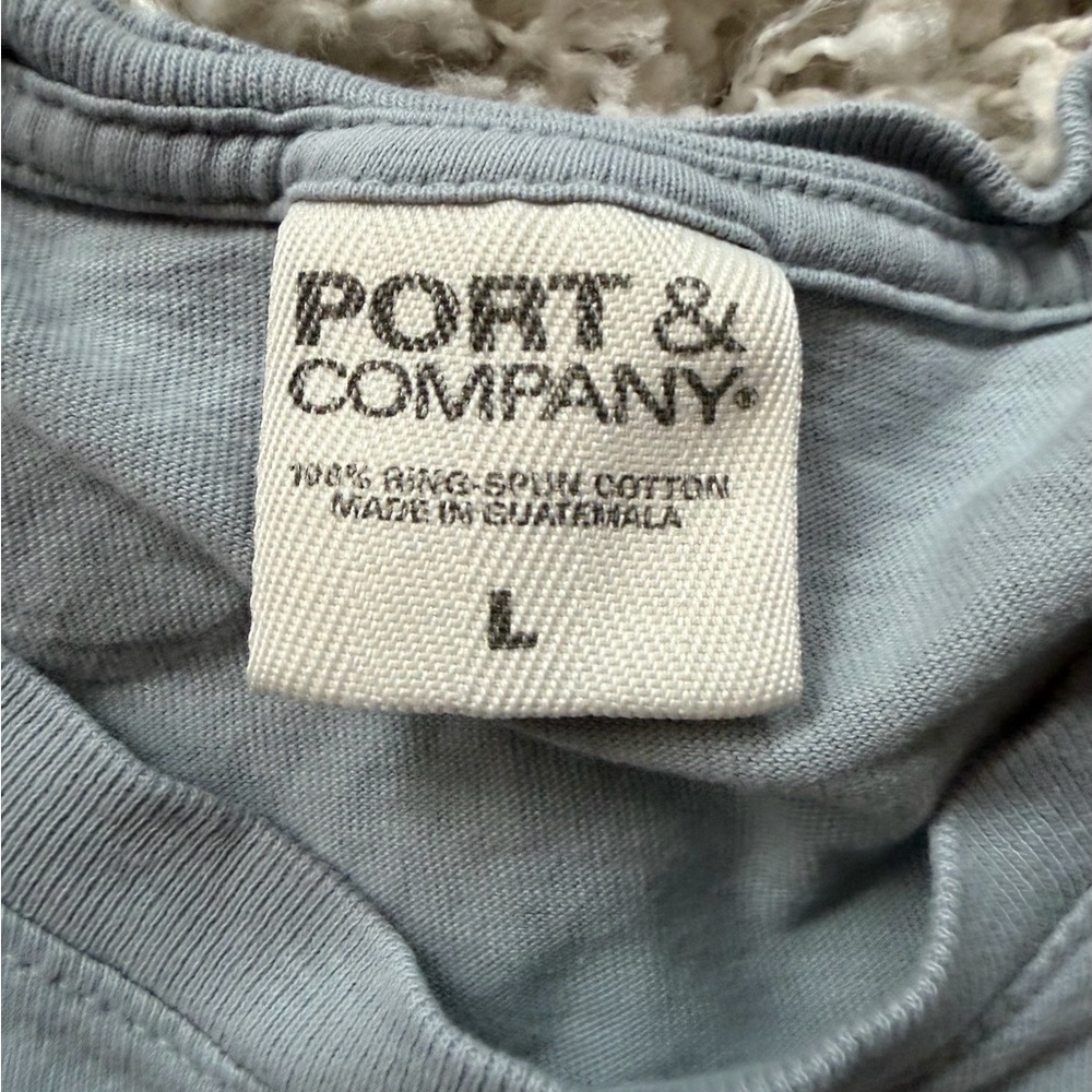Seabrook, Washington, PNW Pacific Northwest Port & Company Light Blue T-Shirt - Picture 3 of 3